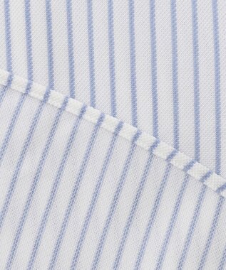 J.PRESS MEN 【J.PRESS PLUS】カノコインレイストライプパッチポケット シャツ/B.D. サックスブルー系1