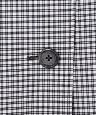 J.PRESS LADIES Lightストレッチチェック トレンチコート ダークネイビーギンガム系