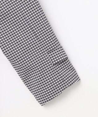 J.PRESS LADIES Lightストレッチチェック トレンチコート ダークネイビーギンガム系