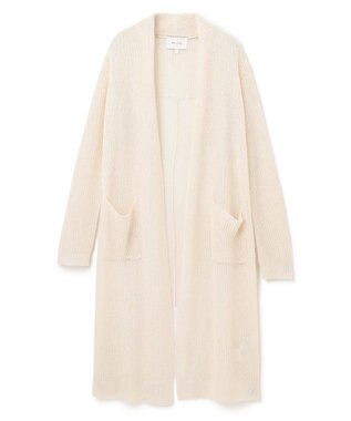 BEIGE， OPTICAL / ロングカーディガン Ecru