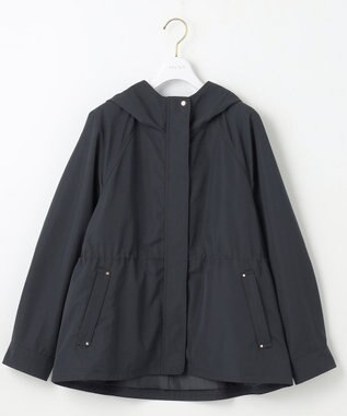 ANY SIS 【撥水・UVカット】フーディショート ブルゾン ネイビー