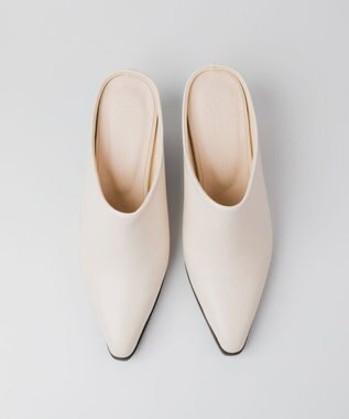 BONTRE 【PRECIEUX JOUET/プレシュウジュエ】ポインテッドカントリーミュール ホワイト