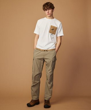 JOSEPH ABBOUD MOUNTAIN 【ユニセックス・ECO撥水/抗菌性/軽量】タスランワッシャー クライミングカーゴ パンツ ベージュ系