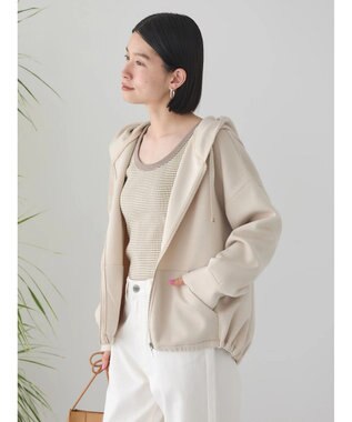 AMERICAN HOLIC バックドレープポンチパーカー Light Beige