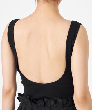 NAVE 【Nave・洗える/ストレッチ素材】ボディスーツ タンクトップ ブラック系