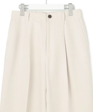 23区 【Oggi4月号掲載/洗える】ハイカウントライトクロス クロップド パンツ ベージュ系