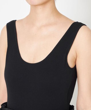 NAVE 【Nave・洗える/ストレッチ素材】ボディスーツ タンクトップ ブラック系