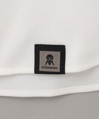 GOTAIRIKU 胸ポケット付にアップデート【吸水速乾/ストレッチ】クールマックス鹿の子 ビズシャツ_ボタンダウン ホワイト系