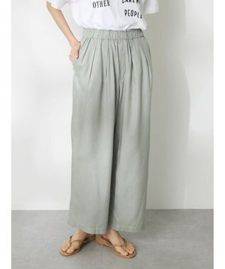 CRAFT STANDARD BOUTIQUE レーヨンワイドパンツ Sax