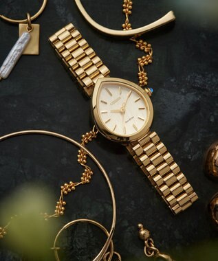 CITIZEN 【電池交換不要】ドロップ形状のジュエリーライクウオッチ EM1202-50P イエローゴールド イエローゴールド