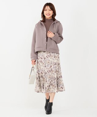 ANY SIS 【洗える】フルブルームフラワープリント スカート アイボリー系