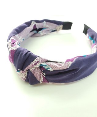 POLS ジャガード織  HAKO カチューシャ パープル