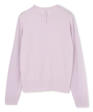 BEIGE， JULIE / コットンシルク 異素材プルオーバーニット Lilac