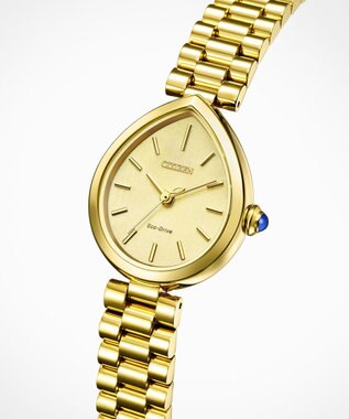CITIZEN 【電池交換不要】ドロップ形状のジュエリーライクウオッチ EM1202-50P イエローゴールド イエローゴールド
