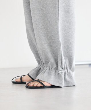 earth music&ecology 裾ドロストスウェットパンツ Gray Mixture
