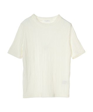 Green Parks プリーツ５分袖プルオーバー Off White