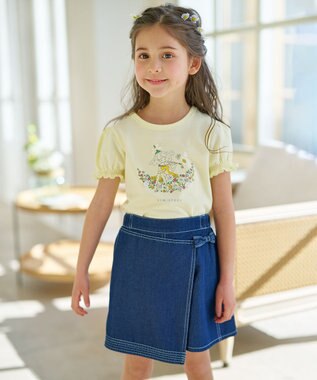 組曲 KIDS 【150-160cm】デニム ショートパンツ ネイビー系