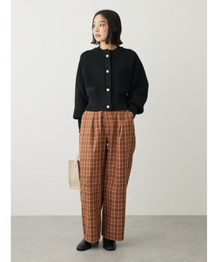 Green Parks ・ＥＬＥＮＣＡＲＥ　ＤＵＥ　パール釦カーディガン Black