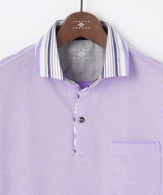 JOSEPH ABBOUD 【愛されて21年！オーガニックコットン使用】ダディ ポロシャツ ライラック系