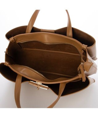 UNBILLION カカトゥ kakatoo / ヒネリ金具横長2wayショルダー ブラウン