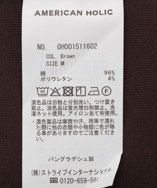 AMERICAN HOLIC Uネックタンクトップ Brown