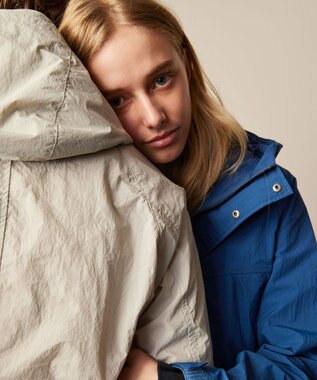 JOSEPH ABBOUD MOUNTAIN 【CREA掲載・ECO撥水/軽量/抗菌性/ライナードッキング対応】タスランワッシャー マウンテン パーカー ブルー系