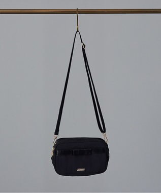 Maison de FLEUR EC限定撥水加工2ルームミニショルダーバッグ Black