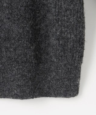 Feroux ニット×ティアードレース スカート グレー系