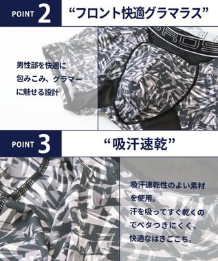 WACOAL MEN ボクサーパンツ 風が通ってムレ軽減。 ダブルエアスルータイプ 吸汗速乾 前閉じ GT3910 /ブロス バイ ワコールメン グレー