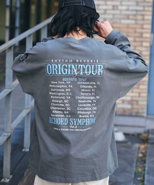 WEGO 【ユニセックス着用ITEM/MLサイズ展開】ヴィンテージライクグラフィックT（LS） 柄1