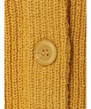 earth music&ecology ブークレーキーネックカーディガン Yellow