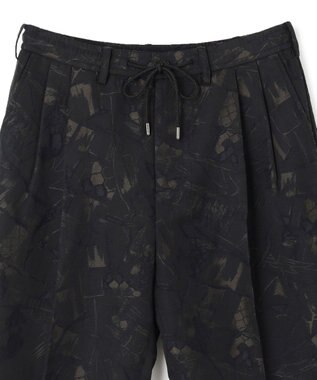 JOSEPH HOMME 【新柄】モロッカンジャガード ドロスト付ワイドテーパードパンツ/ ORIGIN CONVERTIBLE ブラック系5