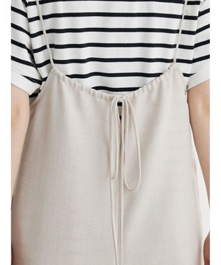 Green Parks 細ひもゆったりサロペット Light Beige