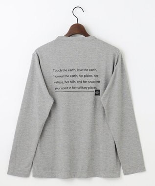 JOSEPH ABBOUD MOUNTAIN 【吸水速乾/消臭性】デオドライ天竺 ロングスリーブ Tシャツ ライトグレー系