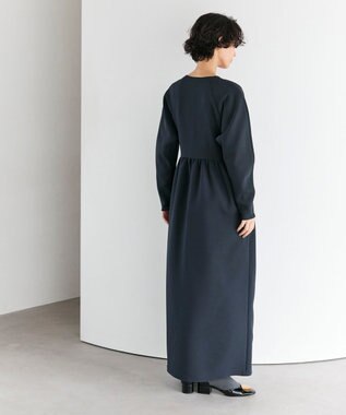 #Newans 【洗濯機可】オールシーンジップドレス ネイビー