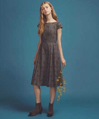 TOCCA 【洗える・消臭】SWIMMING RIBBON ドレス グレー系7