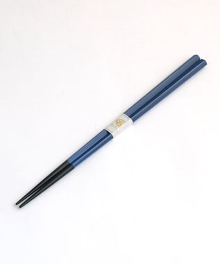 たち吉 【たち吉】かさね色箸・箸置セット葡萄染〈箸2膳・箸置2個〉 ブルー