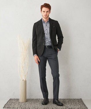 JOSEPH ABBOUD 【ストレッチ】ソフティーヌストレッチ ジャケット ブラック系