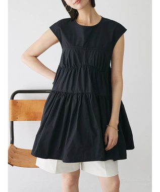 Green Parks コルセット風ミニワンピース Black