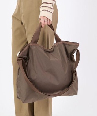 LeSportsac DELUXE ZIPTOP TOTE/ダークチョコレート ダークチョコレート