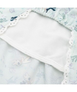 PET PARADISE リサとガスパール 接触冷感  ワンピース 《海草柄》 小型犬 ライトブルー