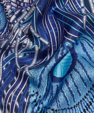 LIBERTY. ヘラ 90x90 シルクスカーフ パープル