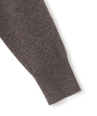UNFILO L 【先行予約】カシミヤブレンドニット 2WAY ヘンリーネック モカ