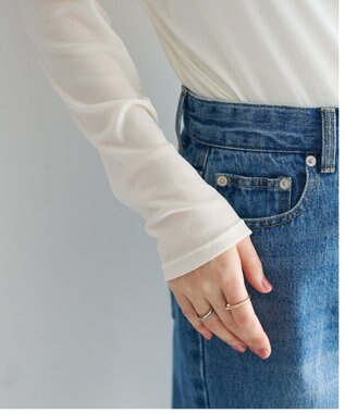 YECCA VECCA ORGABITS切替ストレートデニム Indigo