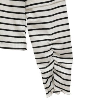 earth music&ecology シャーリングスリーブリブタートルプルオーバー Border