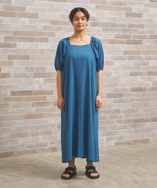 J.PRESS YORK STREET 【WOMEN】コットンワッシャーリラックス ワンピース