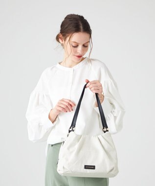 LA BAGAGERIE ナチュラルタックトート ホワイト