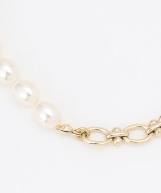 組曲 【2SET】メタルバングル パールセットブレスレット ゴールド系