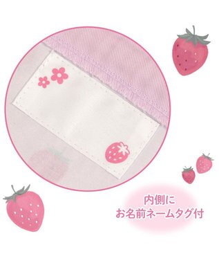 Mother garden マザーガーデン 野いちご 巾着 大《レトロストロベリー柄》 レトロストロベリー柄