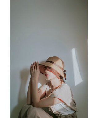 MOONBAT 【遮光98%以上/UPF50＋/UVカット】洗えるペーパーブレードリボンハット 手洗いOK/サイズ調整可能/抗菌防臭加工 ブラウン